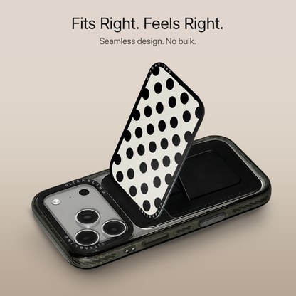 Midnight Polka MagSafe Wallet - Detail View