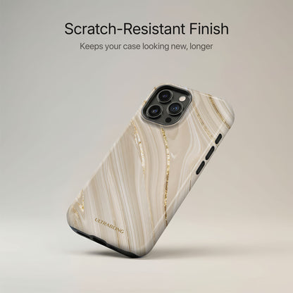 Champagne Marble Ultrabling lifestyle mockup on iPhone