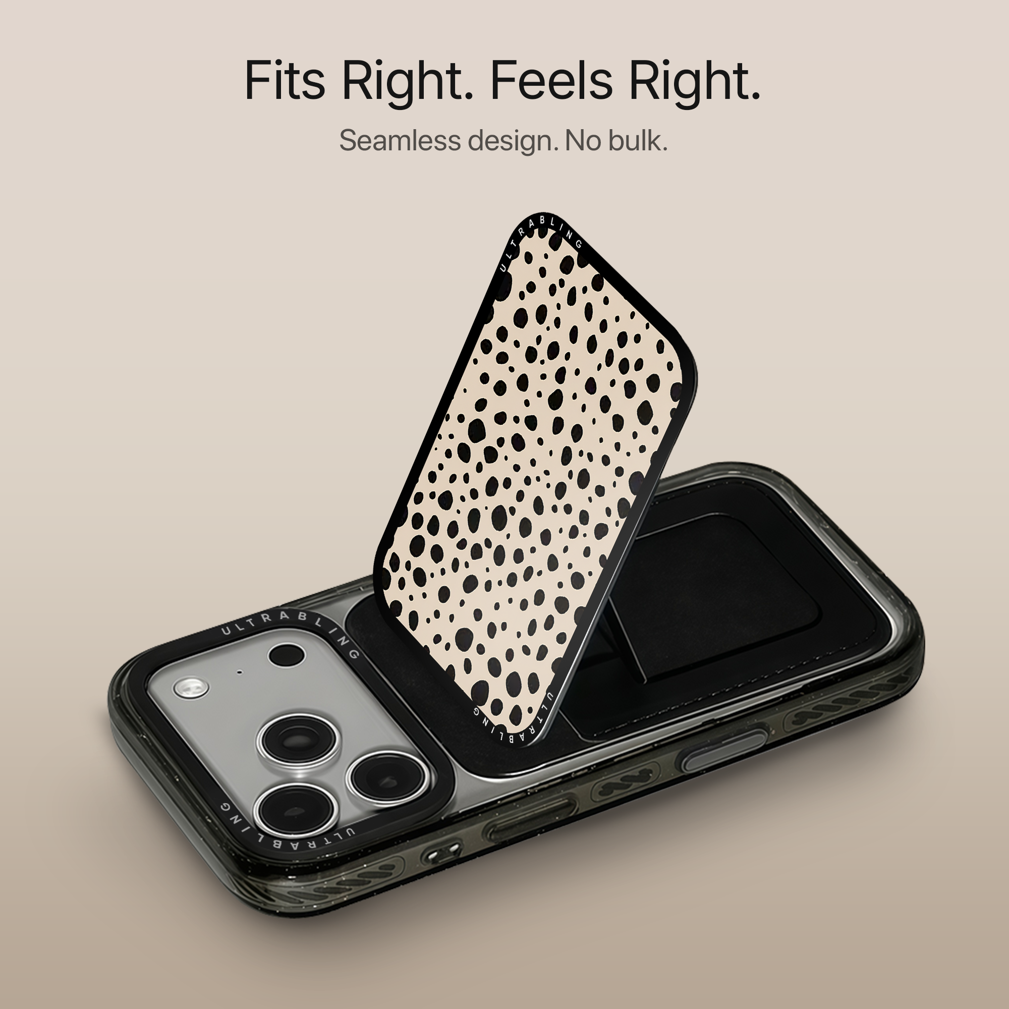 Speckled Sand MagSafe Wallet - Detail View