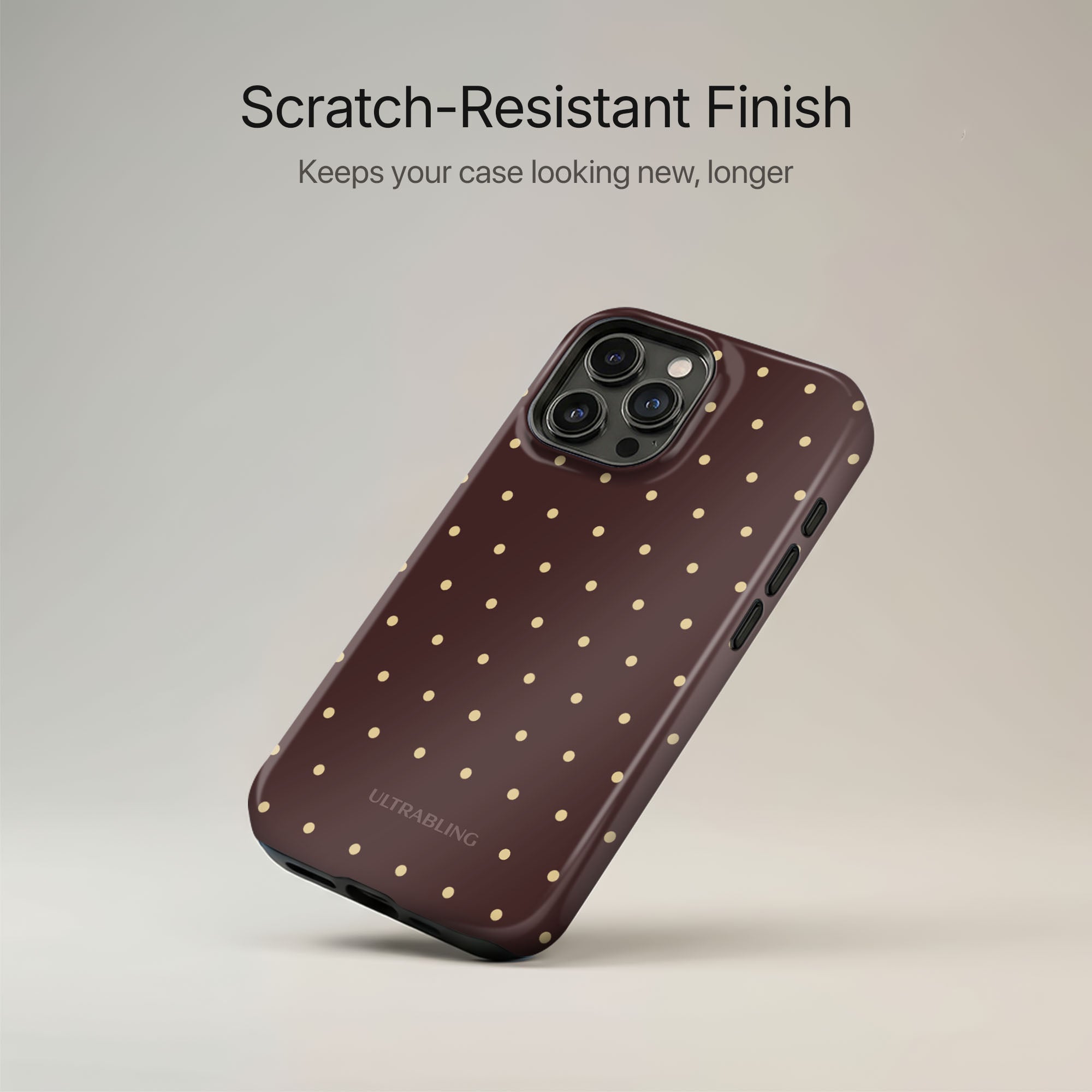Gold Dust Ultrabling lifestyle mockup on iPhone