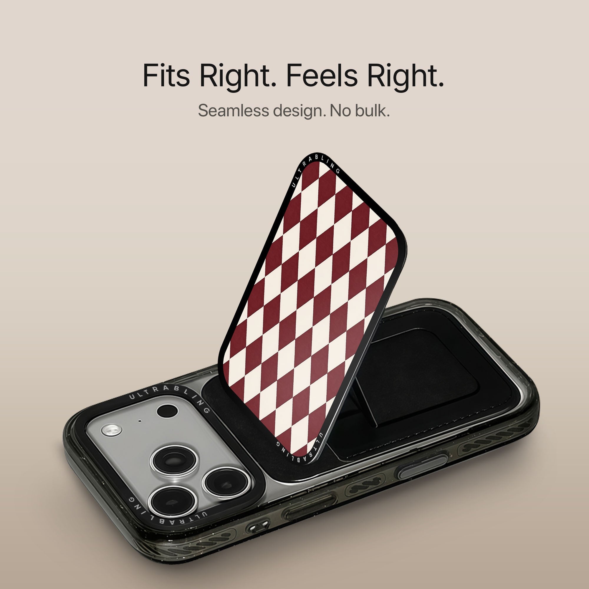 Merlot Harlequin - MagSafe Wallet