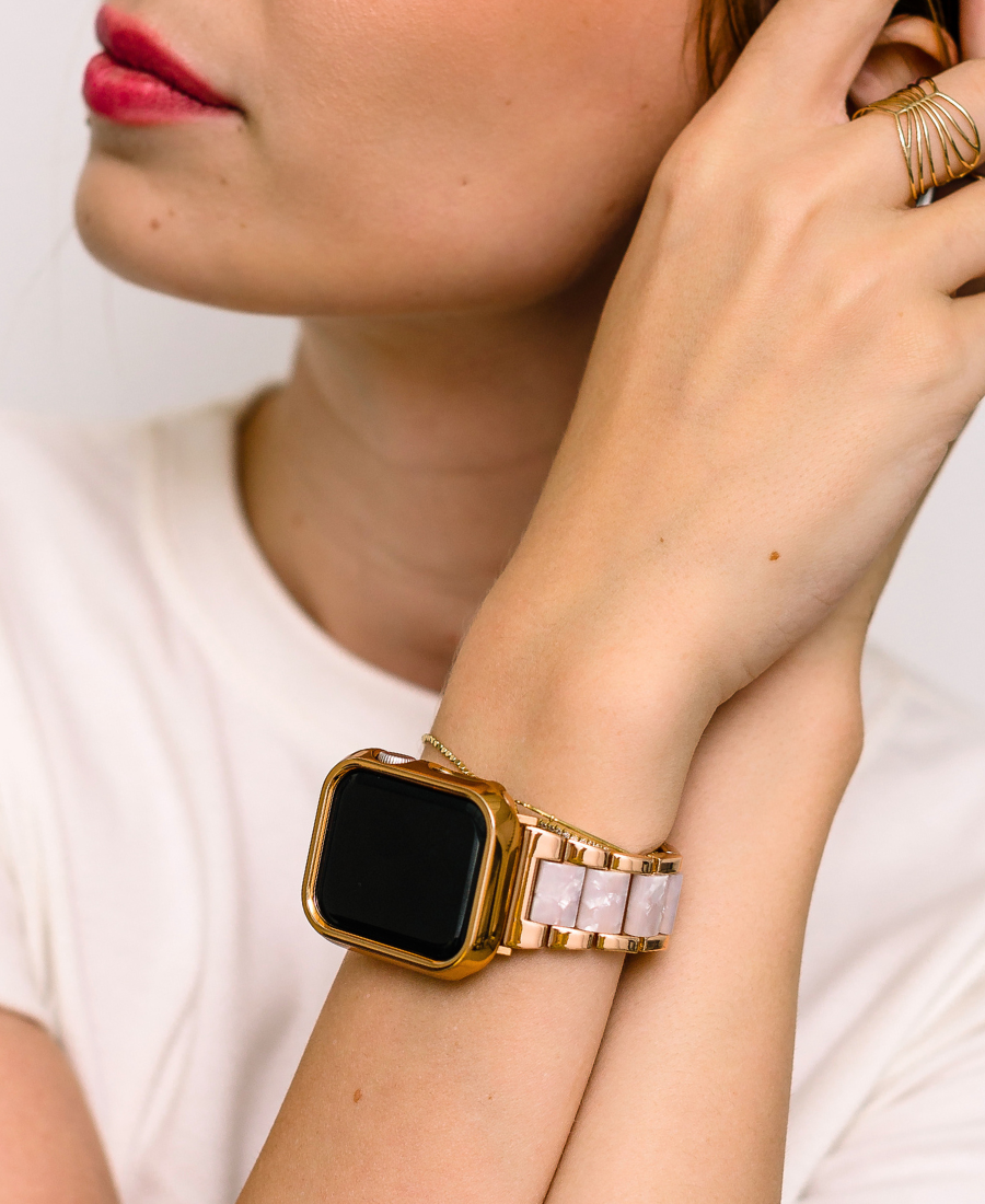 Rose Gold Seashell Apple Watch Band