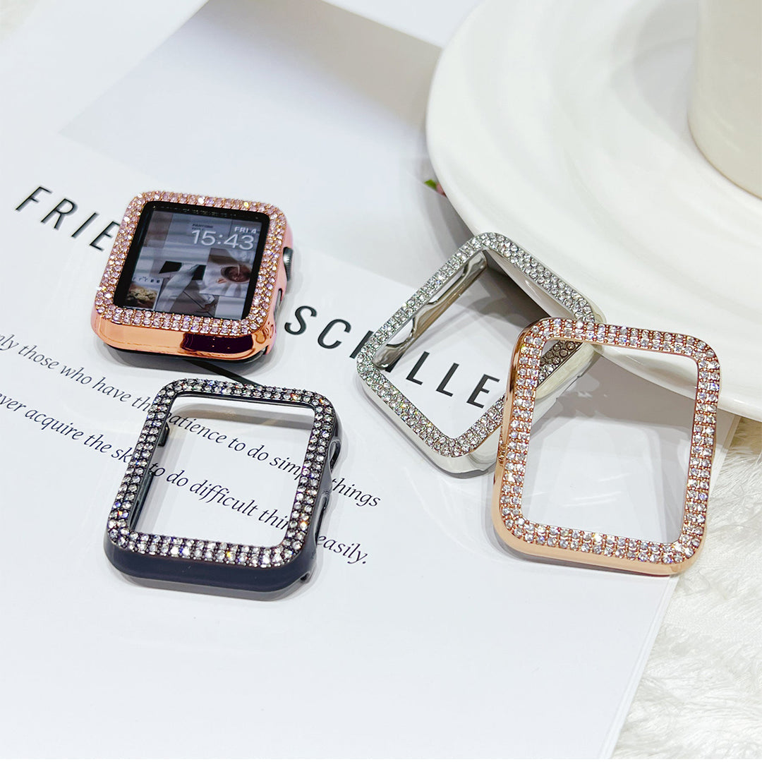 Rose Gold Double Halo Apple Watch Case