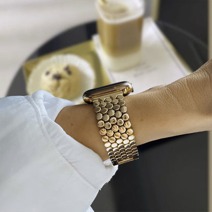 Gold Honeycomb Apple Watch Band
