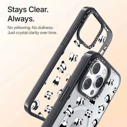 Panda Pop Ultrabling Aura iPhone case back view with camera cutout