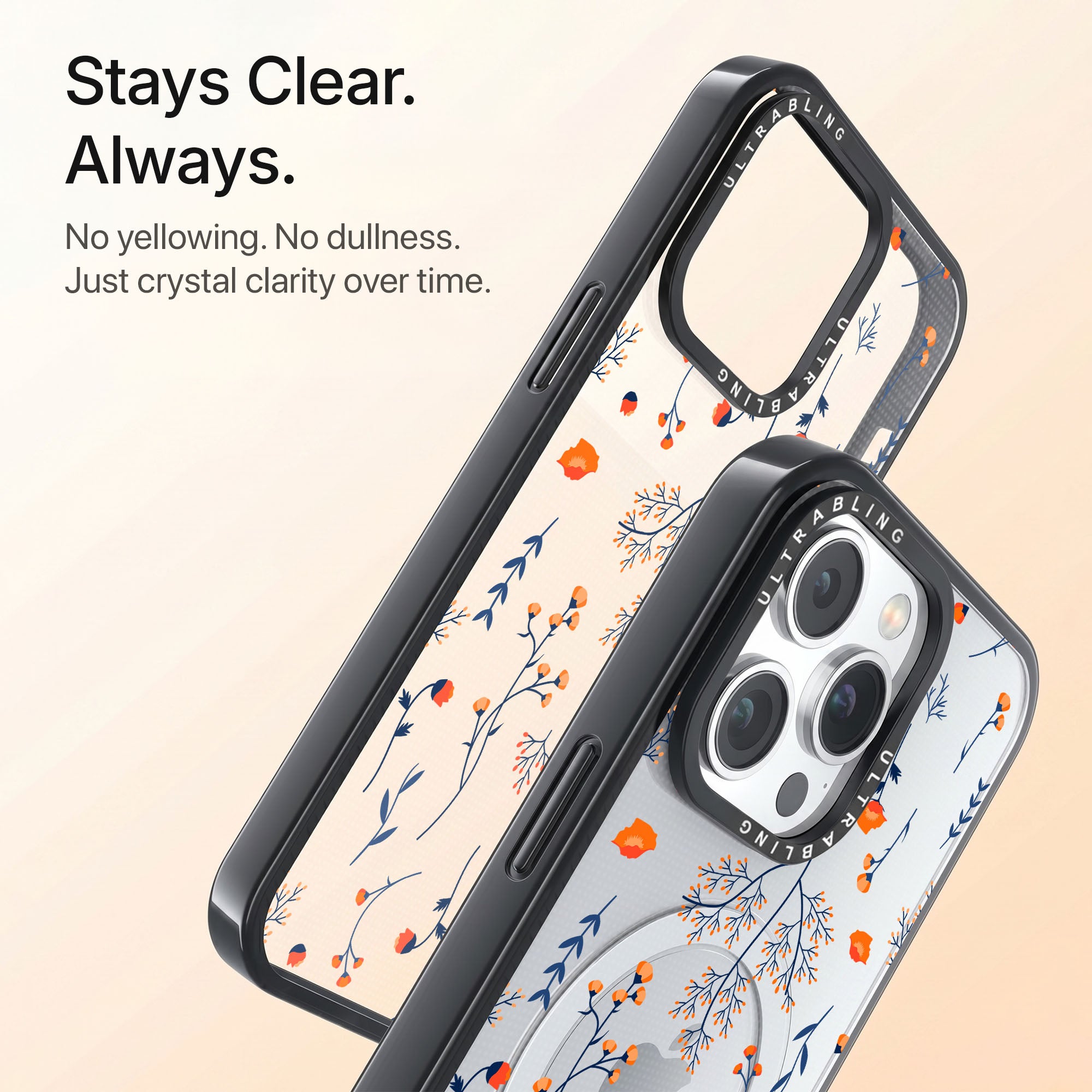 Dreamcatcher Ultrabling Aura iPhone case back view with camera cutout