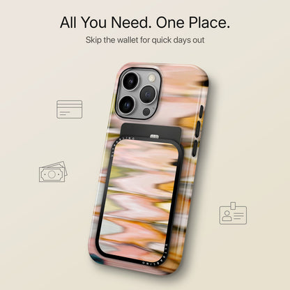 Peach Ripple - MagSafe Wallet by Ultrabling, MagSafe Wallet, product view