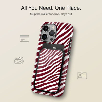 Wine Zebra - MagSafe Wallet