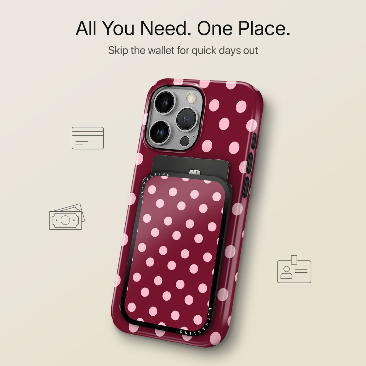 Berry Dot - MagSafe Wallet