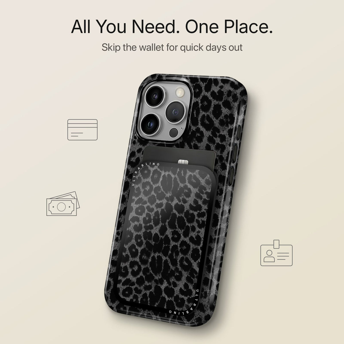 Jet Leopard - MagSafe Wallet