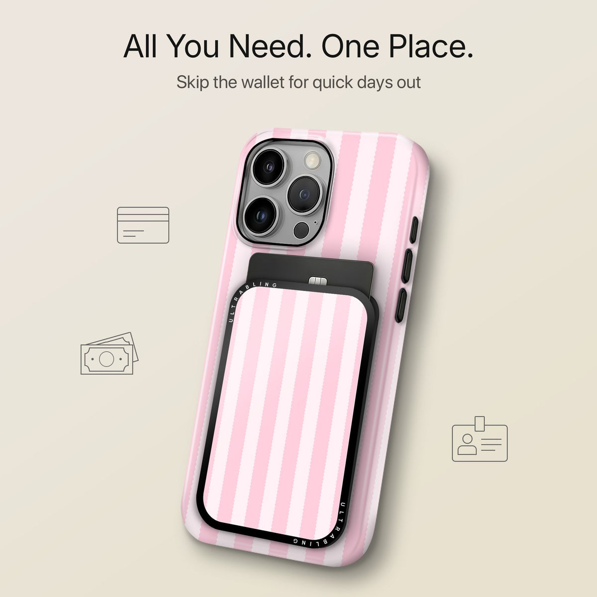 Sugar Stripe - MagSafe Wallet
