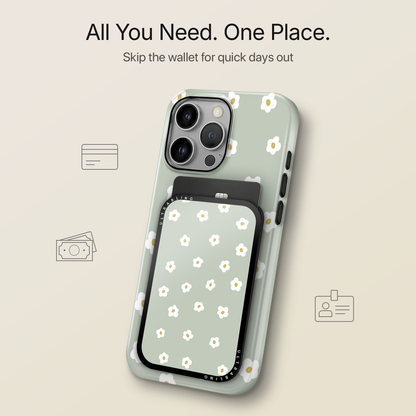 Daisy Pop MagSafe Wallet - Close Up