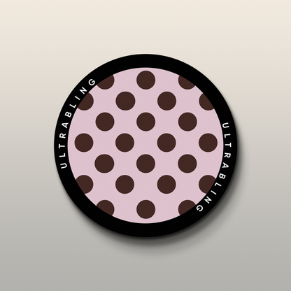 Mocha Polka Ultrabling MagSafe Phone Grip - In-Hand