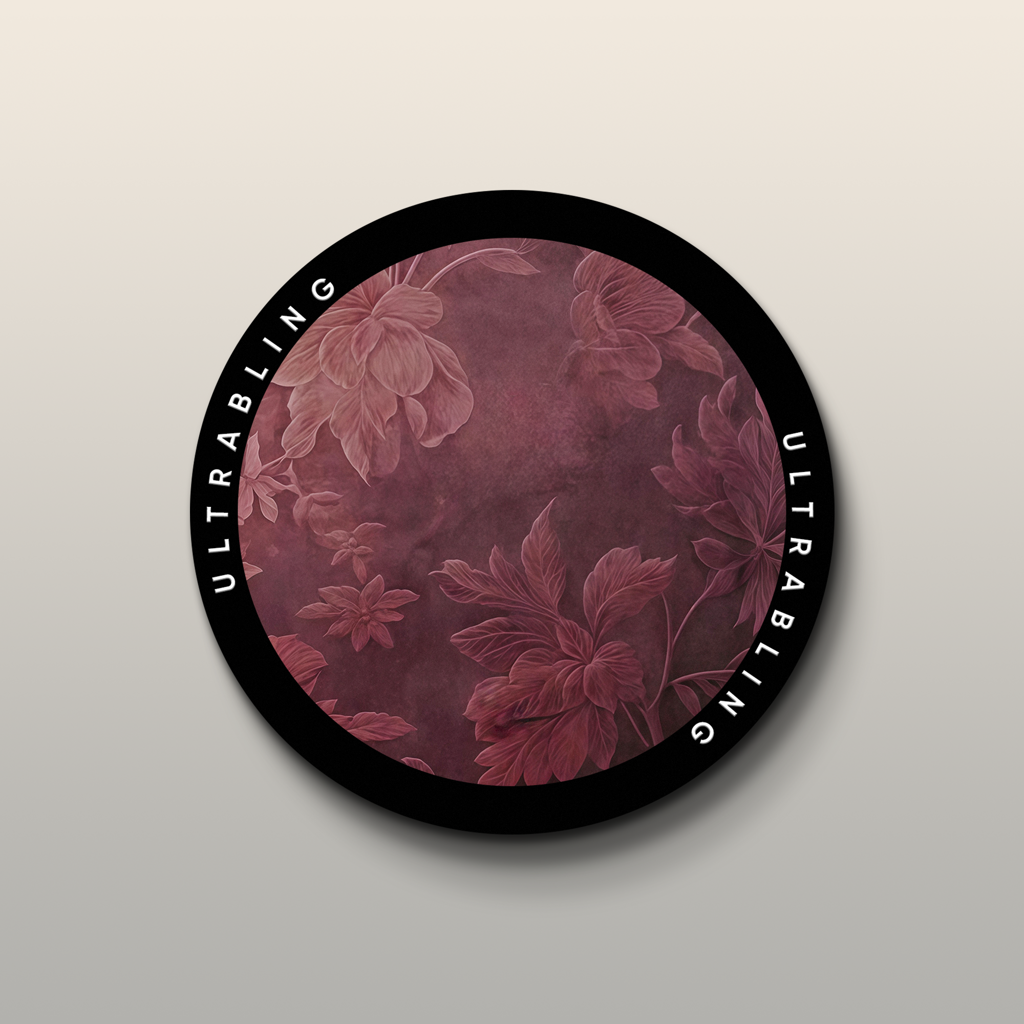 Burgundy Bloom Ultrabling MagSafe Phone Grip - In-Hand