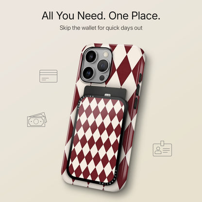 Merlot Harlequin - MagSafe Wallet