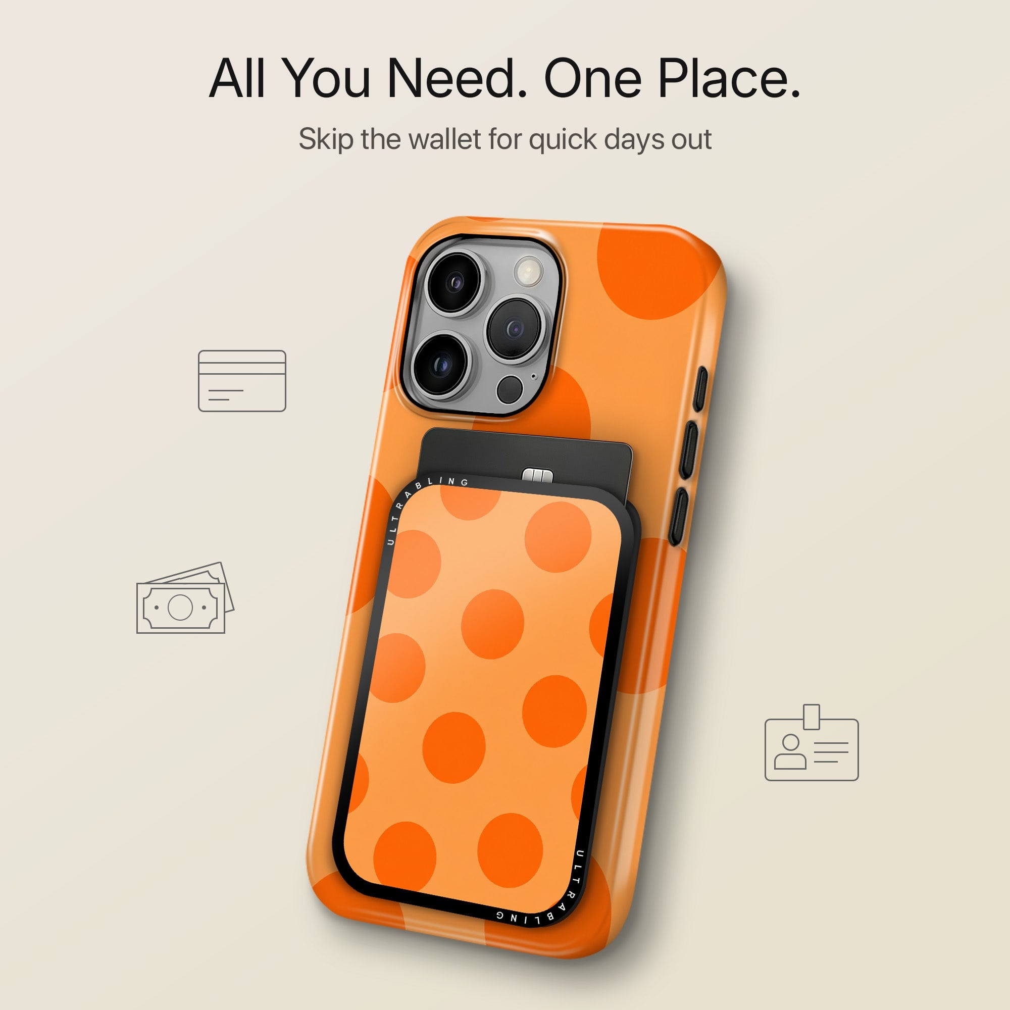Tangerine Dream - MagSafe Wallet