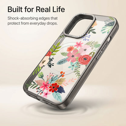 Garden Muse Ultrabling Aura iPhone case lifestyle in-hand shot
