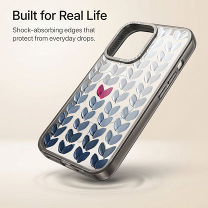 Blue Crush Ultrabling Aura iPhone case lifestyle in-hand shot