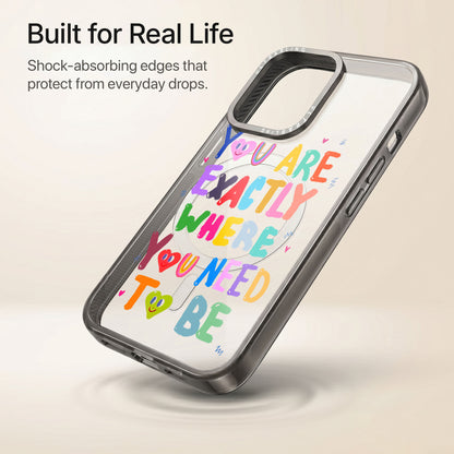 Exact Magic Ultrabling Aura iPhone case lifestyle in-hand shot