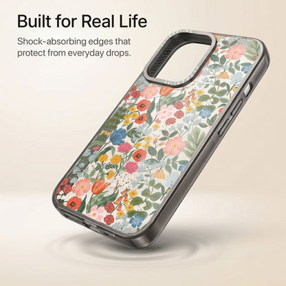 Meadow Mix Ultrabling Aura iPhone case lifestyle in-hand shot