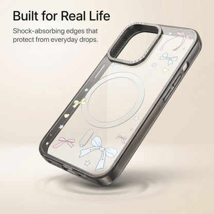 Bow Dust Ultrabling Aura iPhone case lifestyle in-hand shot