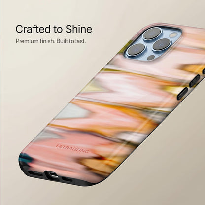 Peach Ripple - Eclipse Case by Ultrabling, designer iPhone case, design detail