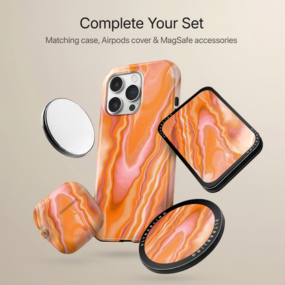 Sunset Agate MagSafe Wallet - On Phone
