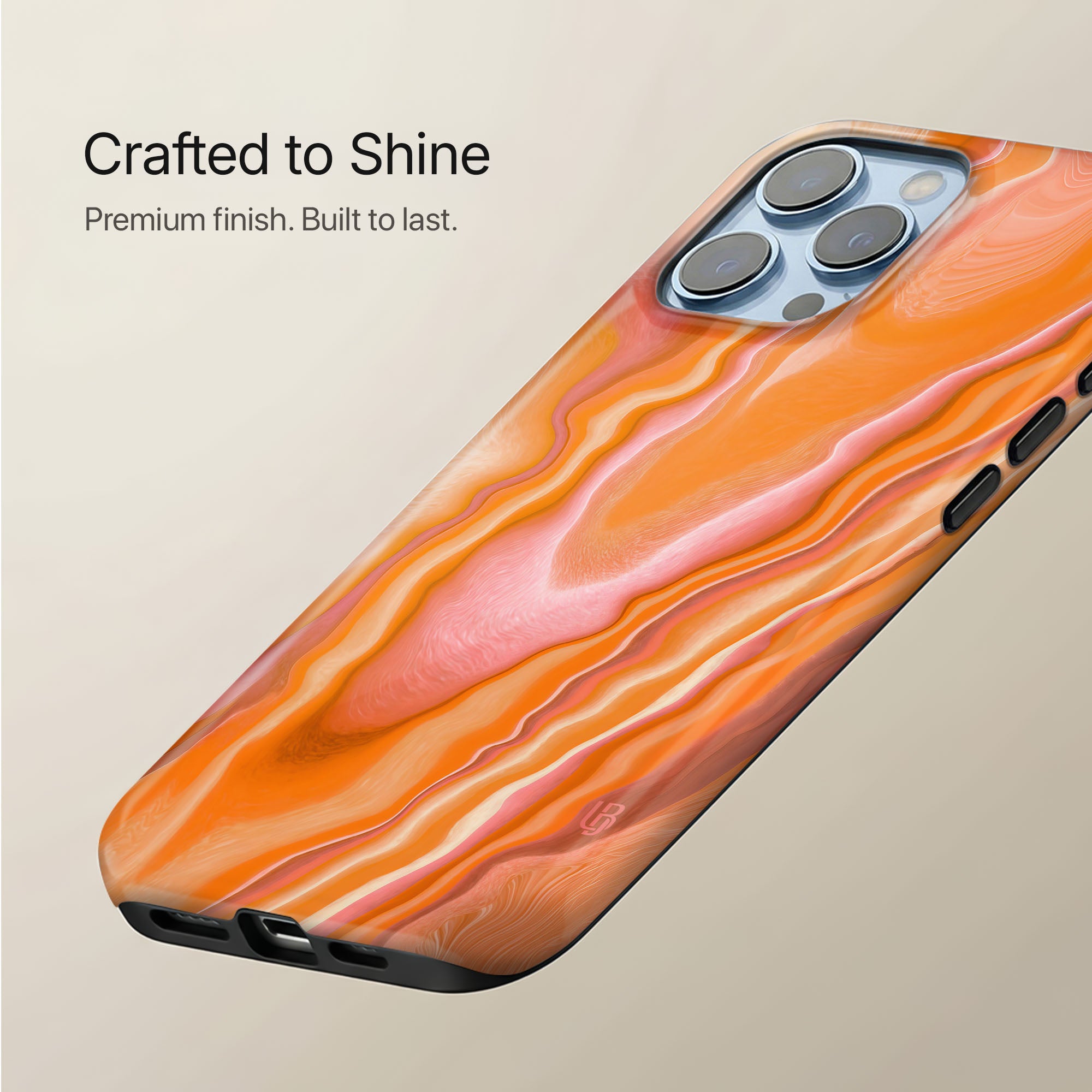 Sunset Agate Ultrabling statement case collection mockup