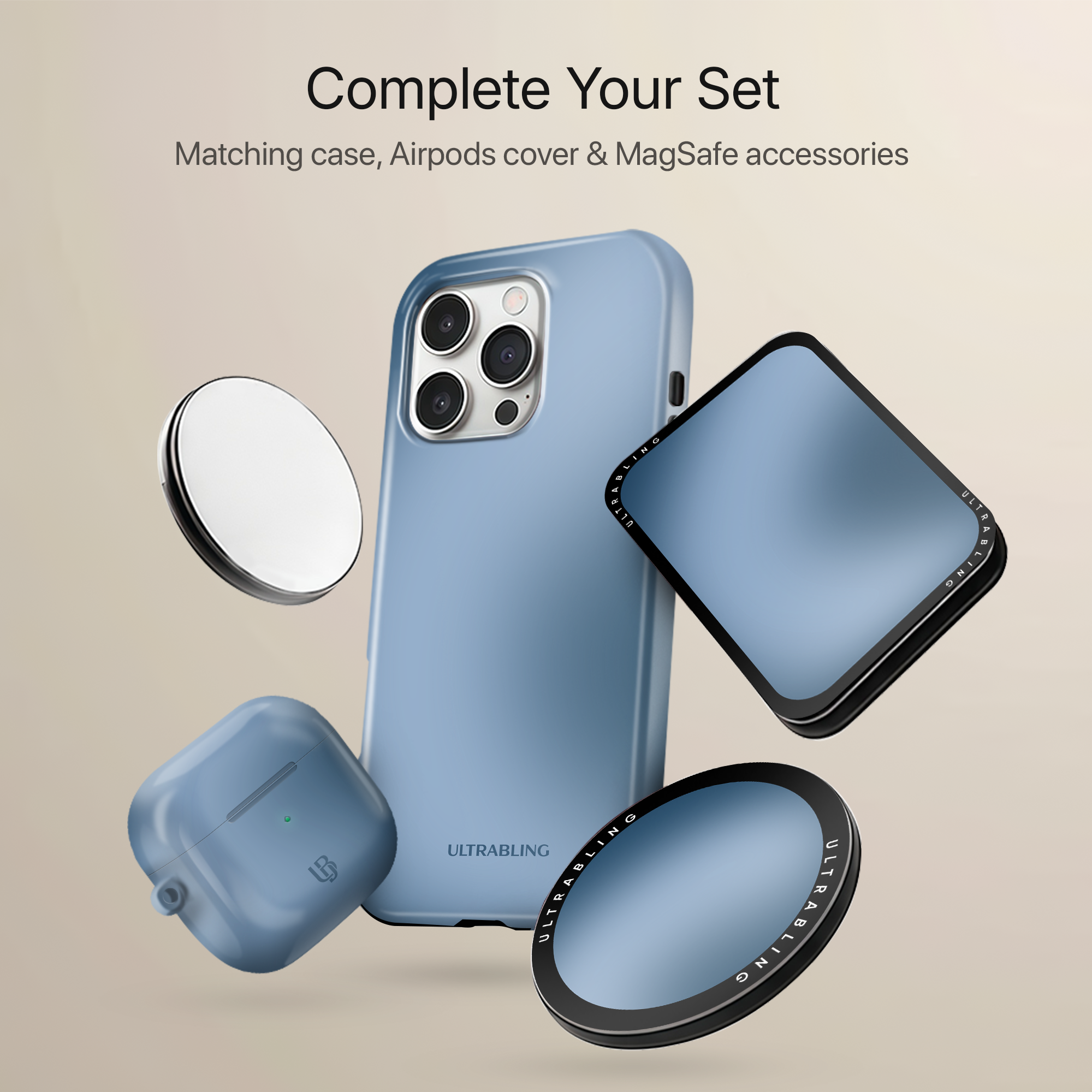 Sky Fade MagSafe Wallet - On Phone