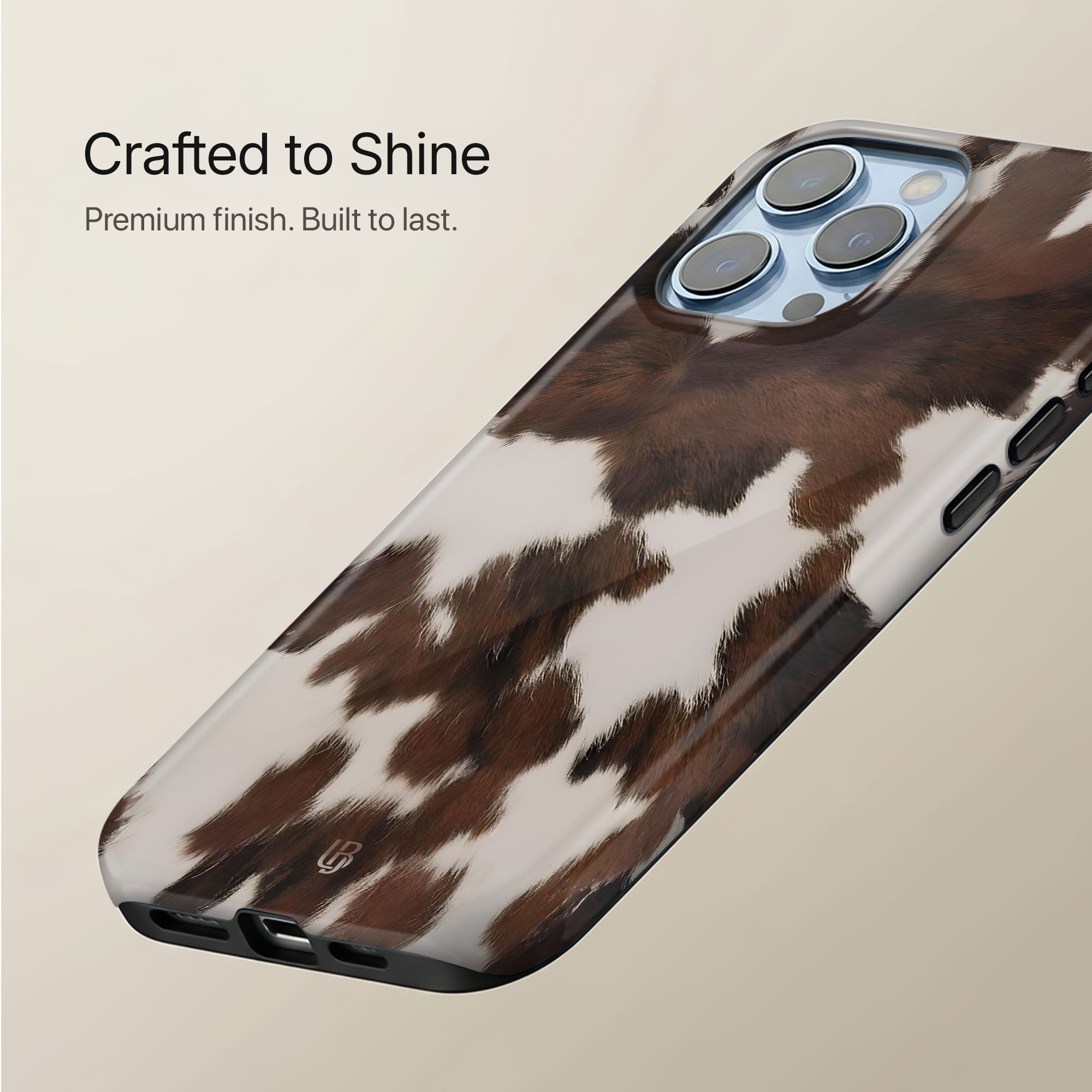 Mocha Cow Ultrabling statement case collection mockup