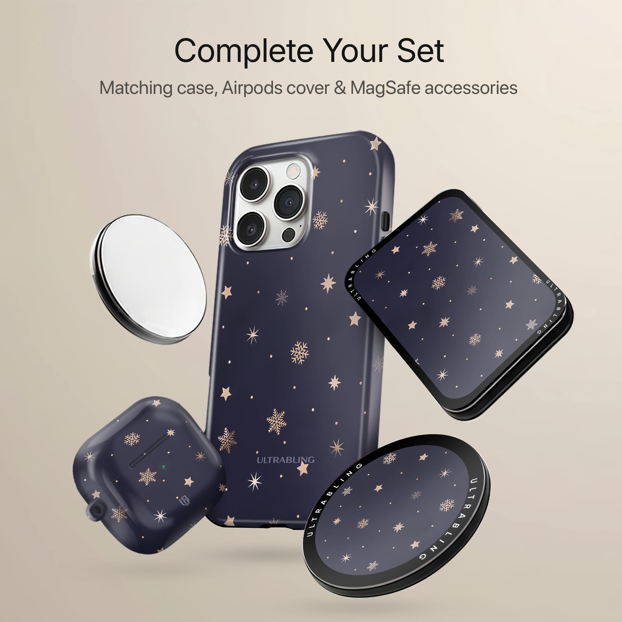 Celestial Night MagSafe Wallet - On Phone