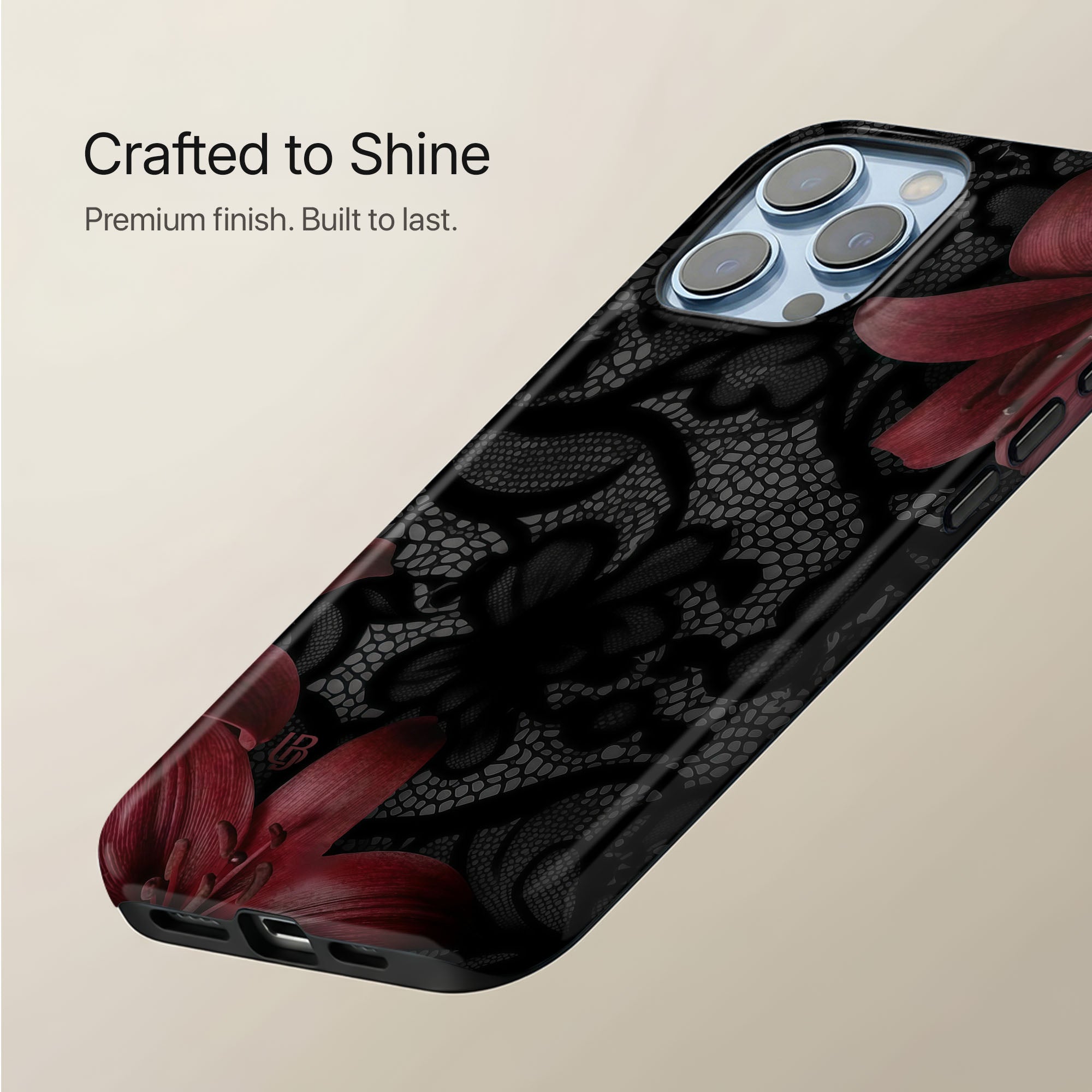 Midnight Scarlet Ultrabling statement case collection mockup