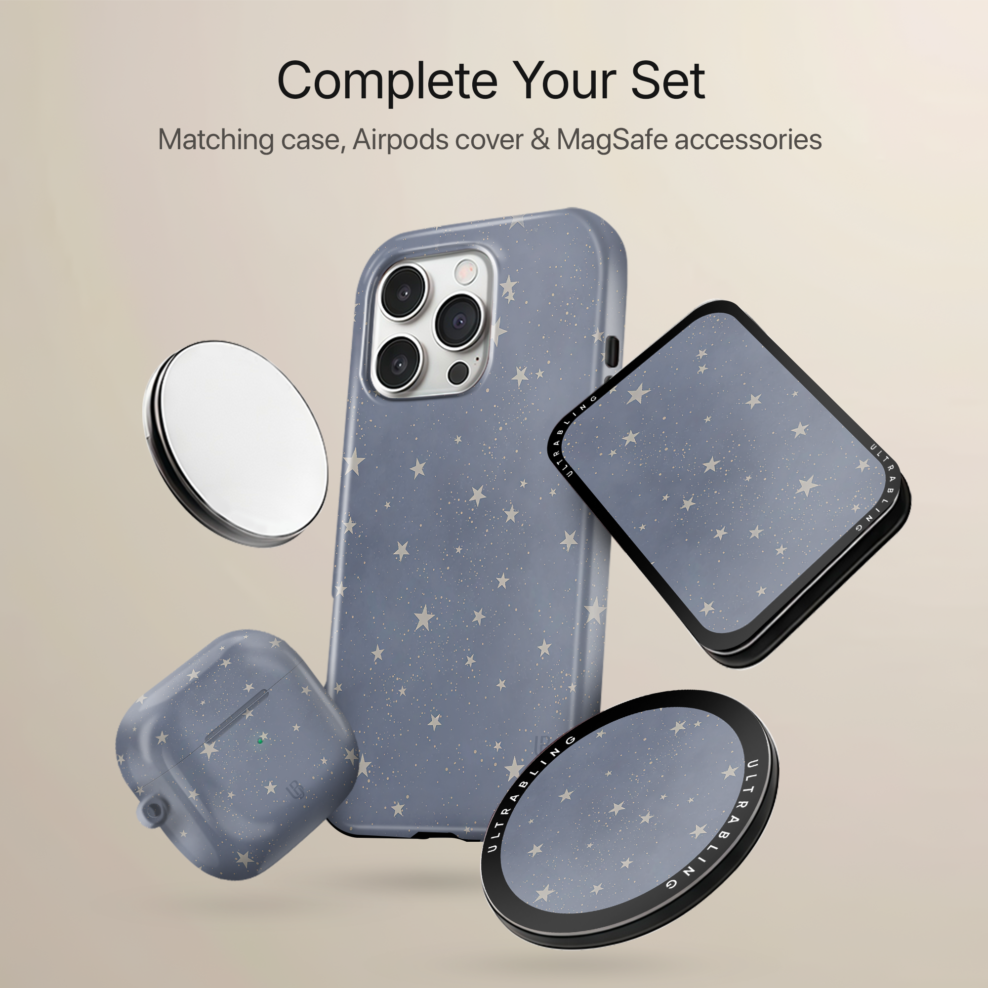 Stardust Sky MagSafe Wallet - On Phone
