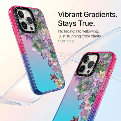Lilac Rush Ultrabling Aura iPhone case side profile showing slim design