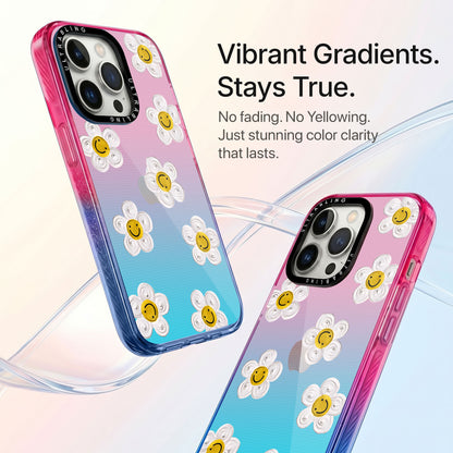 Daisy Drop Ultrabling Aura iPhone case side profile showing slim design