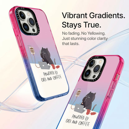 Cat Brew Ultrabling Aura iPhone case side profile showing slim design