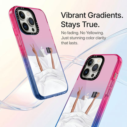 Sunday Selfie Ultrabling Aura iPhone case side profile showing slim design