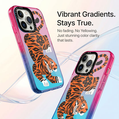 Tiger Heat Ultrabling Aura iPhone case side profile showing slim design