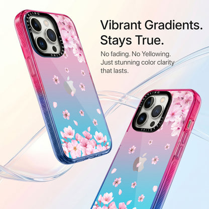 Blush Bloom Ultrabling Aura iPhone case side profile showing slim design