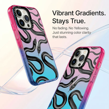 Ink Flow Ultrabling Aura iPhone case side profile showing slim design