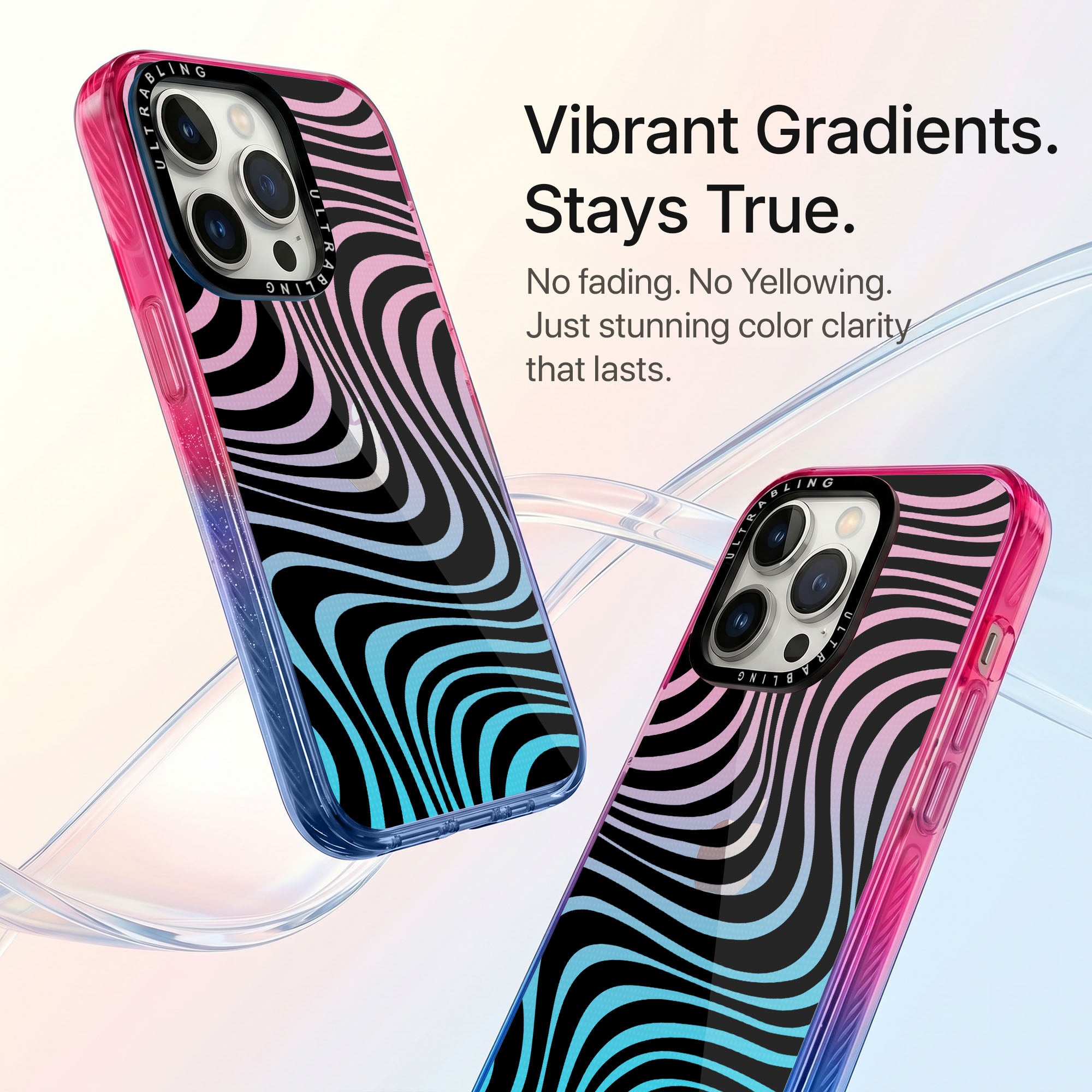 Hypnotic Ultrabling Aura iPhone case side profile showing slim design