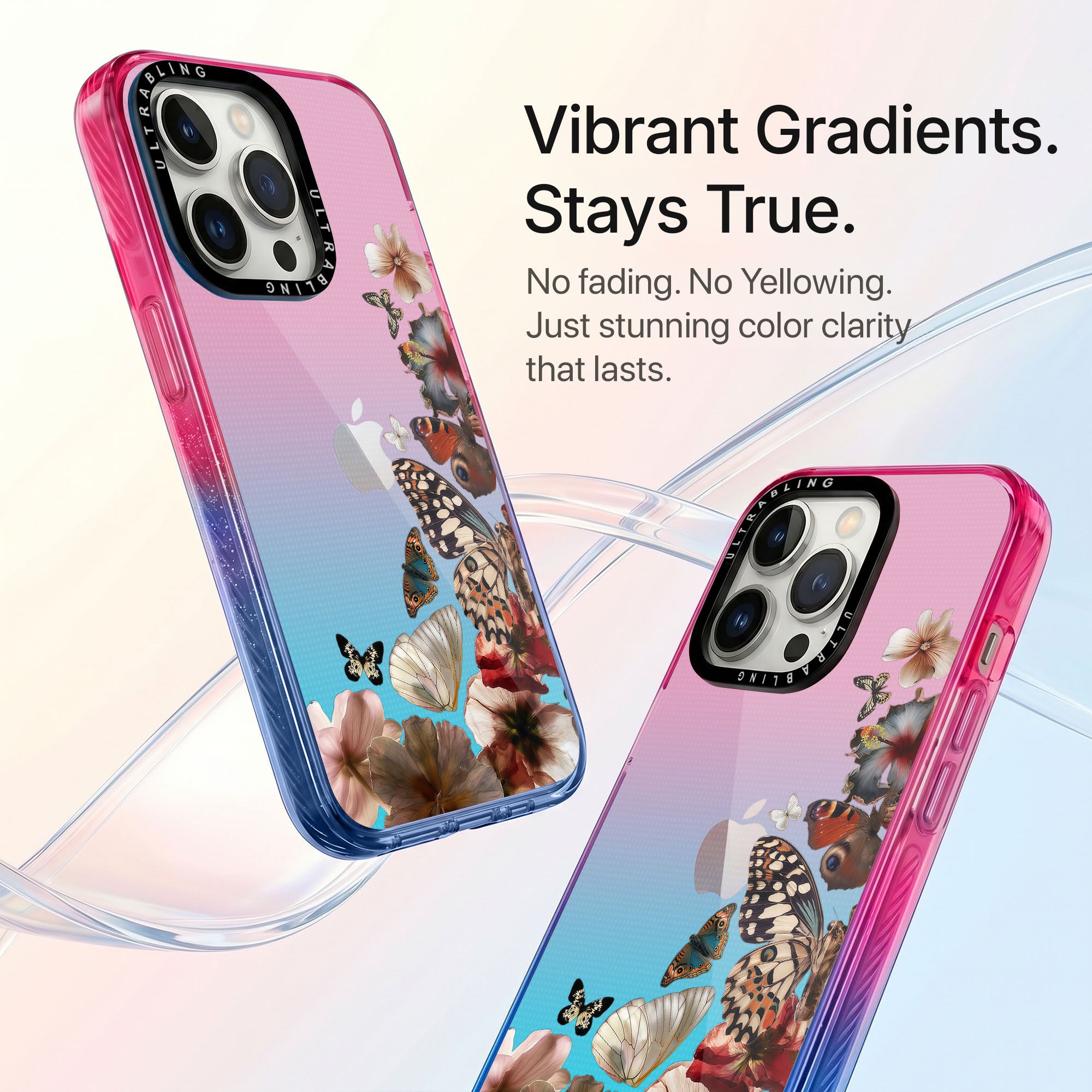 Amber Wing Ultrabling Aura iPhone case side profile showing slim design