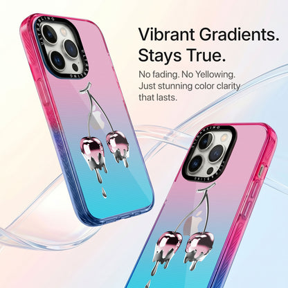 Cherry Charm Ultrabling Aura iPhone case side profile showing slim design