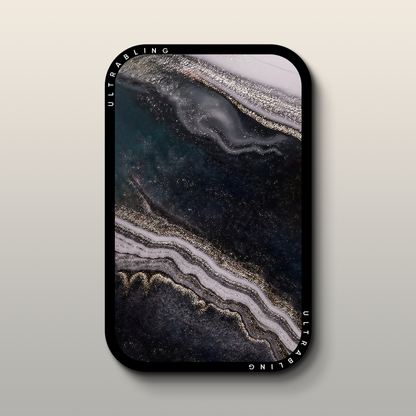 Obsidian Marble MagSafe Wallet - Front View