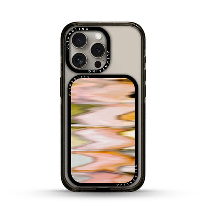 Peach Ripple MagSafe Wallet - Front View