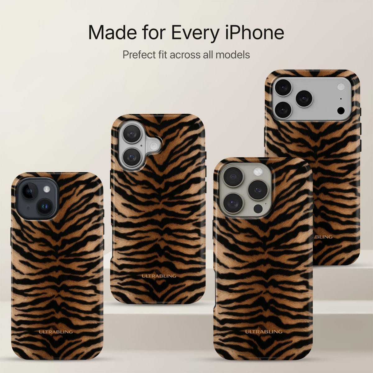 Tiger Sand - Eclipse Case by Ultrabling, designer iPhone case, angle view