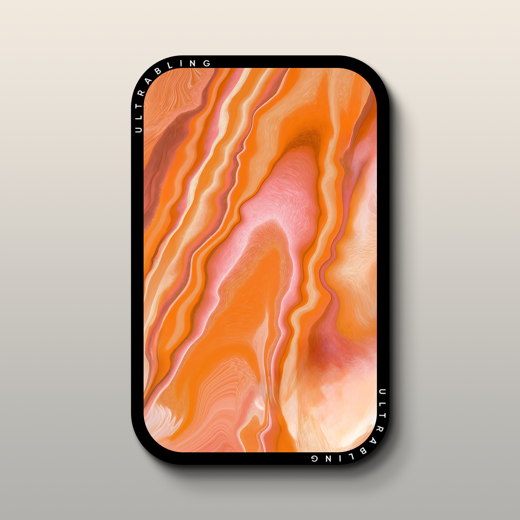 Sunset Agate MagSafe Wallet - Front View