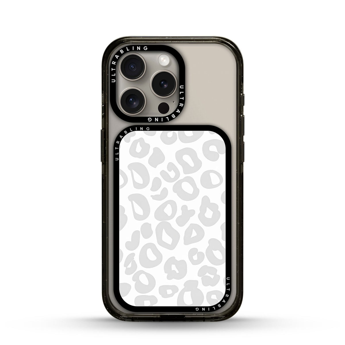Ivory Leopard MagSafe Wallet - Front View