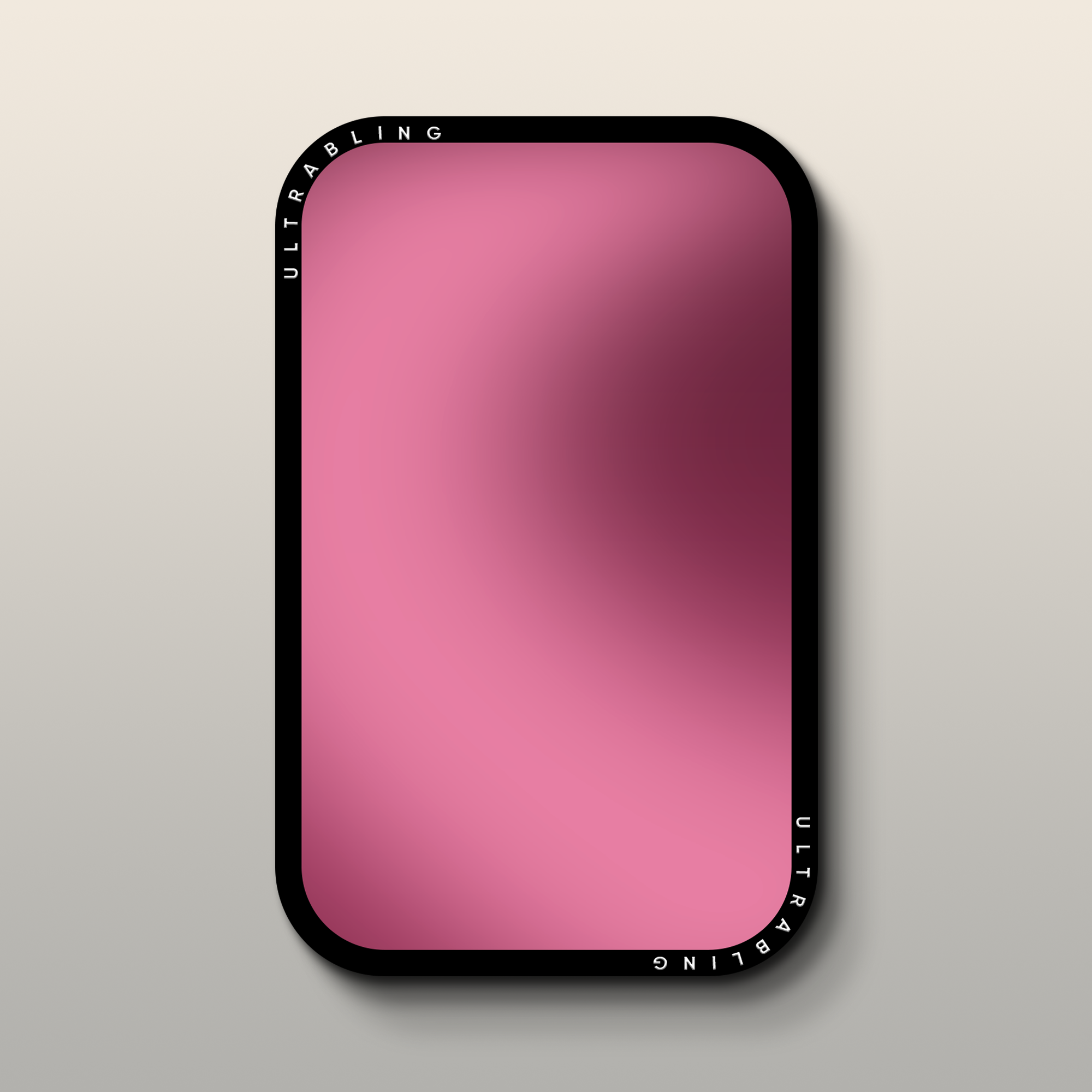 Pink Fade MagSafe Wallet - Front View