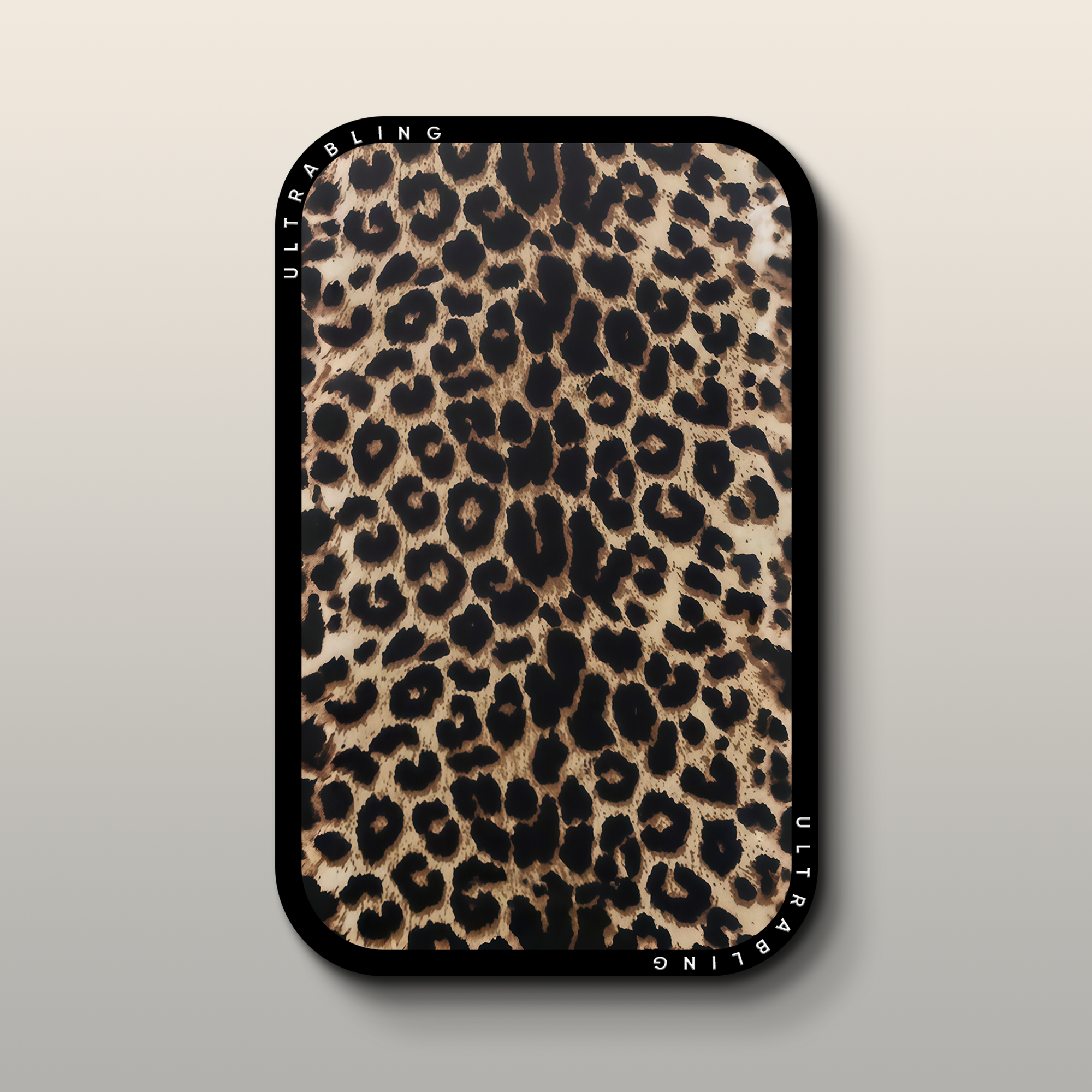 Golden Leopard MagSafe Wallet - Front View
